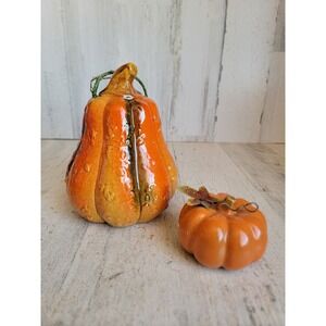 Halloween ceramic gourd pumpkin farm fall set home decor figure unique